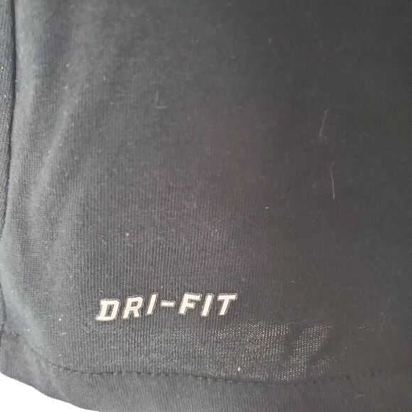 Nike Dri-Fit V-neck Run Dont Hide Short Sleeve Athletic Cut Graphic Tee Black XS - Picture 11 of 14